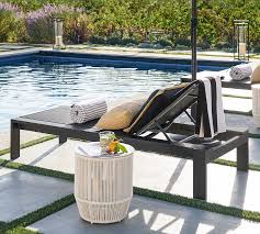 Malibu Metal Stackable Outdoor Chaise