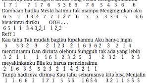 Mendiang ustad jeffry al buchori juga dikenal sebagai penyanyi religi di indonesia. Not Angka Dan Lirik Lagu Ungu Sayang