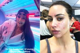 kim kardashian says she uses tanning