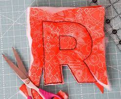 make fabric alphabet letters