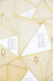 Geometric Seating Chart Wedding Party Ideas 100 Layer Cake