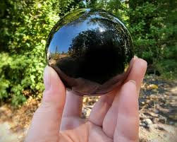 80mm Large Black Crystal Ball Gothic