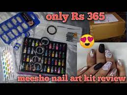 meesho nail art kit review and unboxing