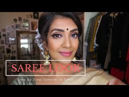 saree look tutorial in tamil vithya