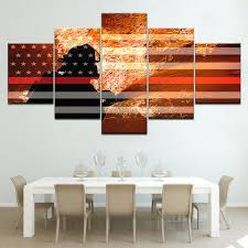 These are much more affordable options to get a quick. Firefighter Fighting Flames Red Line Flag Five Piece Canvas Wall Art H The Force Gallery
