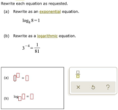 Rewrite As A Logarithmic Equation 3