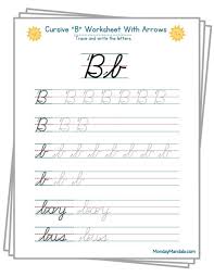 10 cursive b worksheets free letter