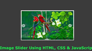 image slider using html css and