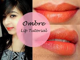 ombre lips black and red