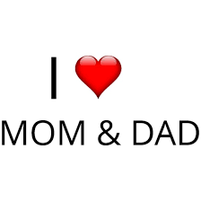 i love mom dad small ons spreadshirt