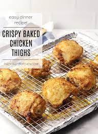 crispy baked en thighs the