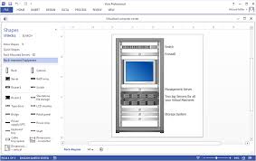 how to make an ms visio rack diagram
