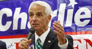 Charlie Crist is shown at a campaign event. | AP photo. Charlie Crist&#39;s campaign denies involvement in the Meek rumor. | AP Photo Close - 101015_crist_ap_522