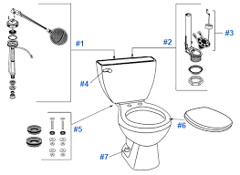 American Standard Toilet Repair Parts