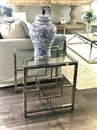 Side Tables Glass Top Side Table