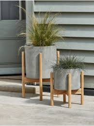 Wooden Metal Garden Flower Pot Stands