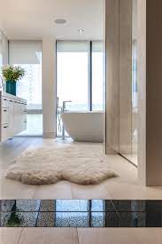 sheepskin in the bathroom