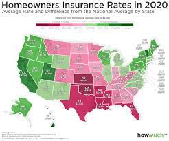 We have average home insurance rates by state and coverage level, so you know what to expect to pay. Mapped Average Homeowners Insurance Rates For Each State