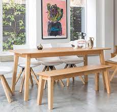 Shop for oak dining tables at crate and barrel. Scandinavian Dining Set Dining Set With Bench Minimalist Dining Room Oak Dining Sets