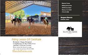 gift certificates riding lessons