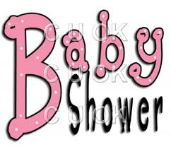 Ref130 Baby Shower Pink Word Art 0 17 Commercial Use Clip Art