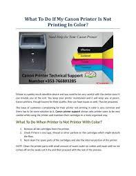 my canon printer is not printing