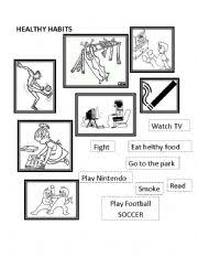 Check out 14 healthy habits that will improve your childs life! Healthy Habits Esl Worksheet By Mery Luevano