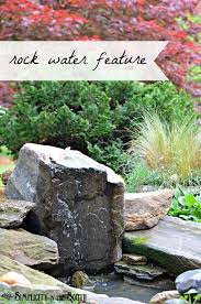 A Bubbling Rock Water Feature And A