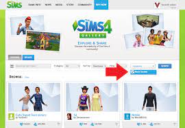 finding creations in the sims 4 gallery