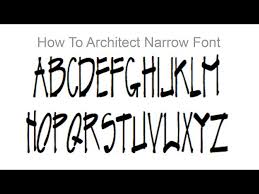 architectural font