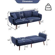 vicluke convertible futon sofa bed