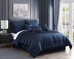 Riverbrook Home Destiny 10 Piece Comforter Set Blue King