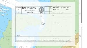Moving A Buoy On An Admiralty Standard Nautical Chart