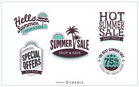 Summer Sale Badge Logo Template Vector Download