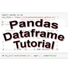 a basic pandas dataframe tutorial for
