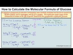 how to calculate a molecular formula
