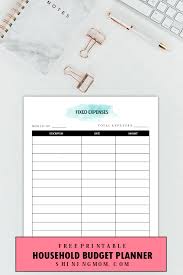 Free Printable Household Budget Template That Works