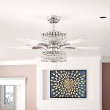 Alibaba.com offers 1,116 ceiling fan lighting fixtures products. Rosdorf Park 52 Parma 5 Blade Crystal Ceiling Fan With Light Kit Included Reviews Wayfair
