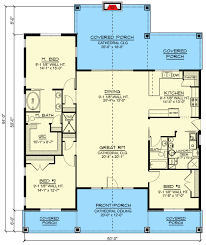 One Story Country Craftsman House Plan