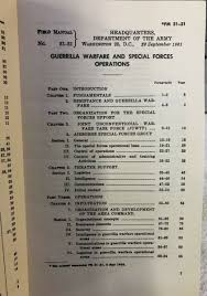 us army field manual 1961 training