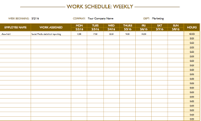 Simple Employee Schedule Template Under Fontanacountryinn Com