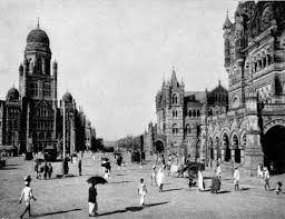 Image result for BOMBAY VICTORIA TERMINUS (CST) RAILWAY STATION AND MUNICIPAL CORPORATION BUILDING 1880'S