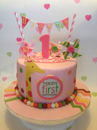 Sweet At One Girls 1st Birthday Cake Gaynor S Cake Creations My  gambar png