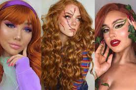 10 redhead halloween makeup looks to