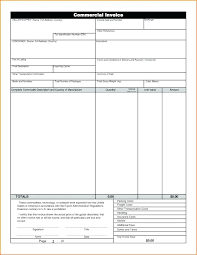 International Commercial Invoice Example Ups Template For Export