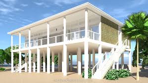 sand castle modern beach house plan
