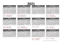 You may download these free printable 2021 calendars in pdf format. Printable 2021 Accounting Calendar Templates Calendarlabs