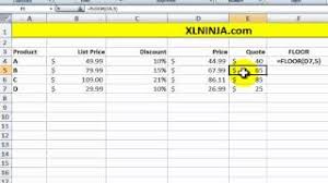 excel floor and ceiling functions you