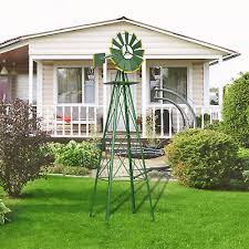 8ft Metal Windmill Garden Ornamental