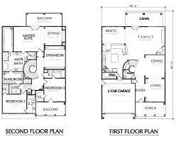 2 Story House Plan Residential Floor